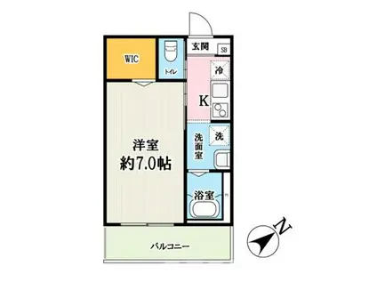 キャメル柏の葉キャンパス(1K/2階)の間取り写真