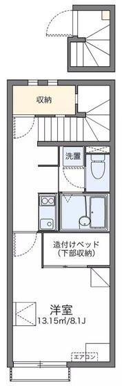 レオネクストパレス市場(1K/2階)の間取り写真