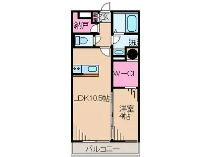 グッドベルテ横浜(1SLDK/1階)の間取り写真