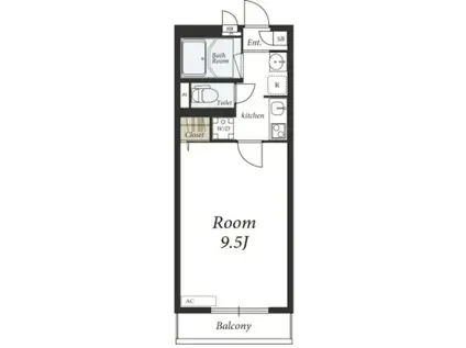 リブリ・サンヴィレッジ21(1K/1階)の間取り写真