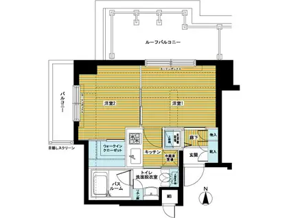 トーシンフェニックス高円寺南(2K/5階)の間取り写真