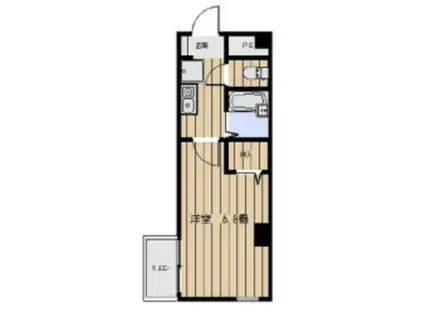 カトルセゾンII(1K/3階)の間取り写真