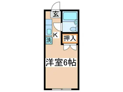 サンハイツ(1K/2階)の間取り写真