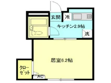 千代田ハイツ(1K/1階)の間取り写真