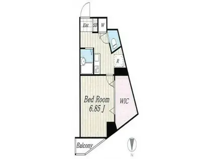 代田レジデンス(1K/2階)の間取り写真