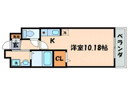 シエーネ(ワンルーム/3階)の間取り写真