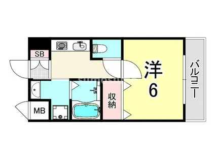 ココル プルミエ (1K/2階)の間取り写真