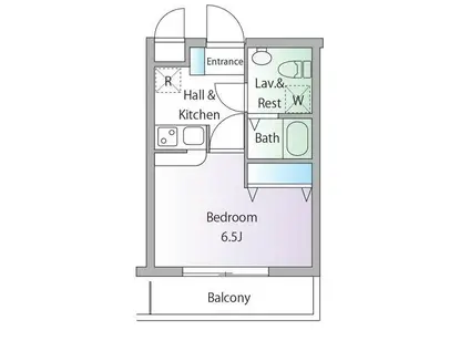 S-FORT玉川学園前(1K/2階)の間取り写真