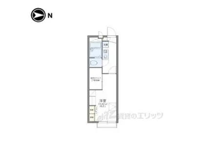 レオパレス ブルーメ(1K/2階)の間取り写真
