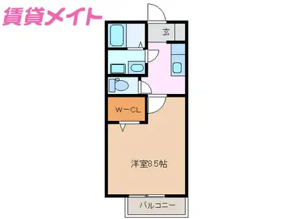 ラグランジュポイントエム(1K/2階)の間取り写真