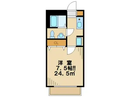 Y´S HOUSE(1K/1階)の間取り写真
