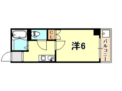 VIVANT青木(1K/4階)の間取り写真