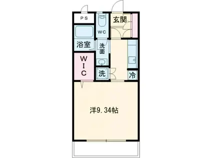 シェ・ソワ(1K/3階)の間取り写真