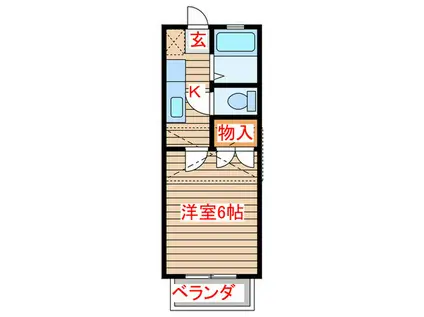 αネクスト青山(1K/2階)の間取り写真