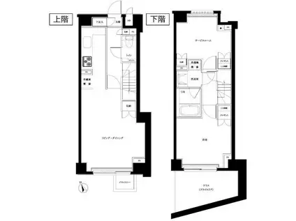 ルーブル赤羽西(1K/2階)の間取り写真