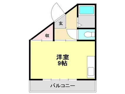 エスポアールKNA(ワンルーム/4階)の間取り写真