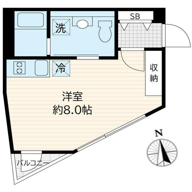 トリエールEBISU(ワンルーム/4階)の間取り写真