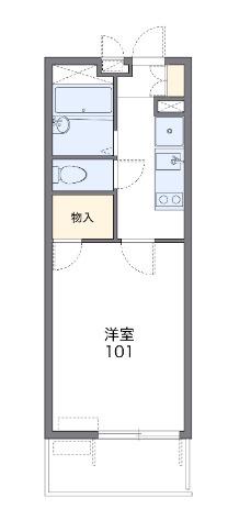 レオパレス並木(1K/2階)の間取り写真