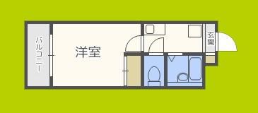 ハイツドアーン(1K/2階)の間取り写真