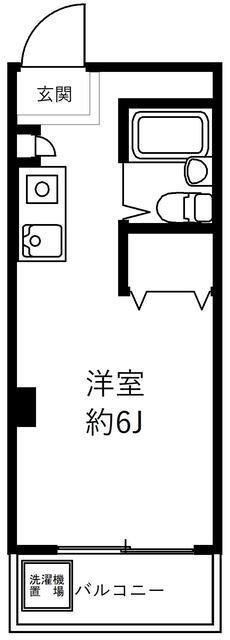第2三誠ビル(ワンルーム/2階)の間取り写真