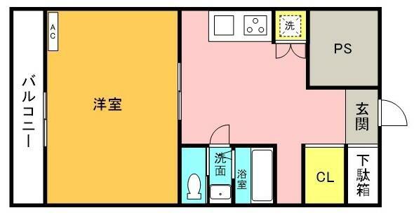 秀和代官山レジデンス(1DK/9階)の間取り写真