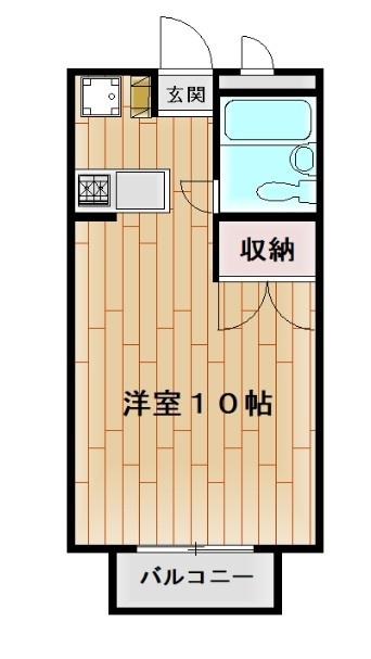 タイトル24(ワンルーム/1階)の間取り写真