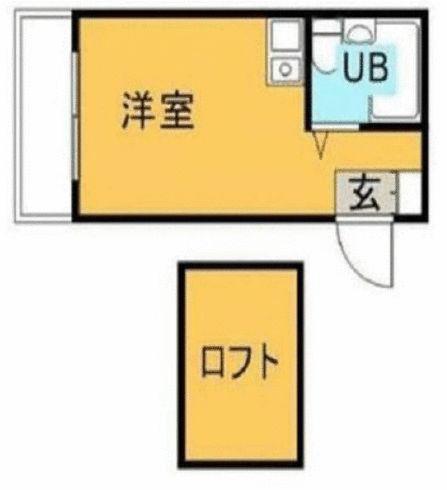 ファミール桃井(ワンルーム/1階)の間取り写真