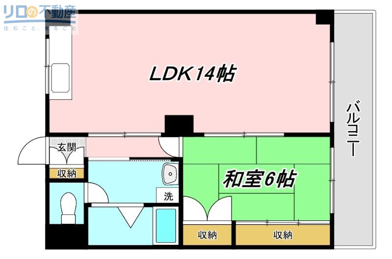 聖隆エレガントハイツ(1LDK/1階)の間取り写真