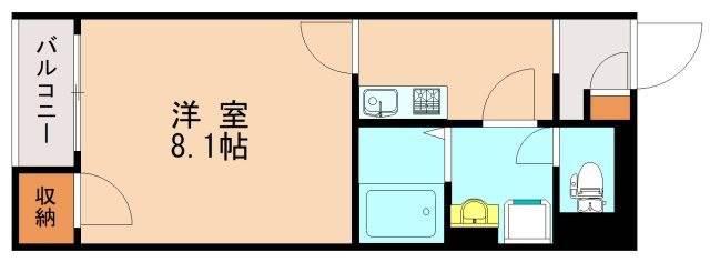 レオネクストかえで(1K/2階)の間取り写真