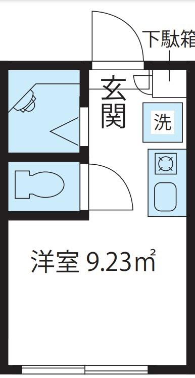 ヴェルデ西小岩(ワンルーム/1階)の間取り写真