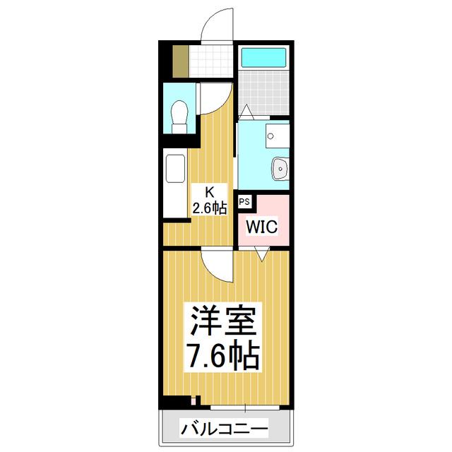 ヒコ ジェルム(1K/1階)の間取り写真