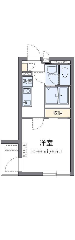 クレイノクラウドIII本郷(1K/3階)の間取り写真