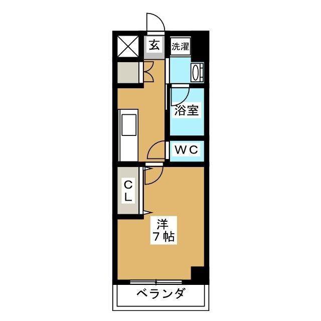 エルスタンザ西荻MODERNO(1K/5階)の間取り写真