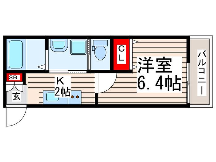 COMFORT(1K/3階)の間取り写真