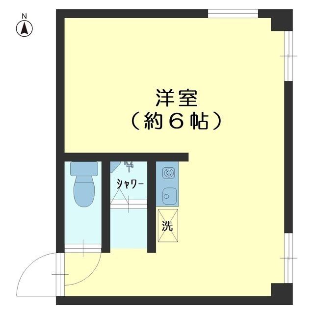 富山サテライトビル(ワンルーム/5階)の間取り写真