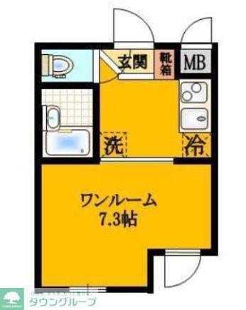 リアル新中野(ワンルーム/3階)の間取り写真