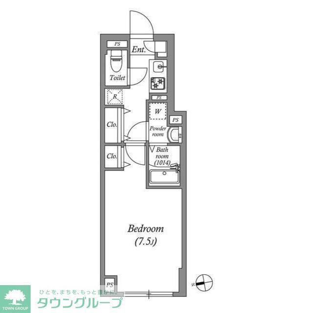 SOLASIA RESIDENCE荻窪II(1K/4階)の間取り写真
