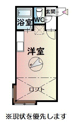 マグノーリア 5(ワンルーム/2階)の間取り写真