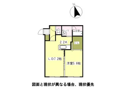 LEMONED栄通(1LDK/1階)の間取り写真