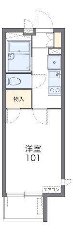 ヴァンルミエール(1K/2階)の間取り写真