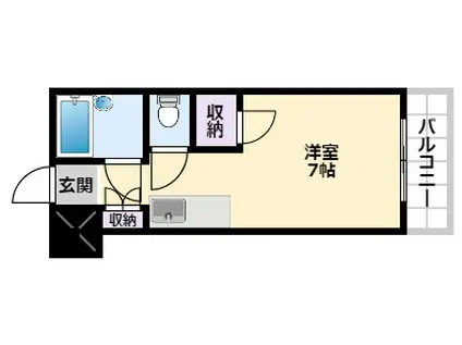 渋谷ビル(ワンルーム/6階)の間取り写真