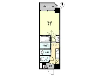 グランパシフィック難波南II(ワンルーム/2階)の間取り写真