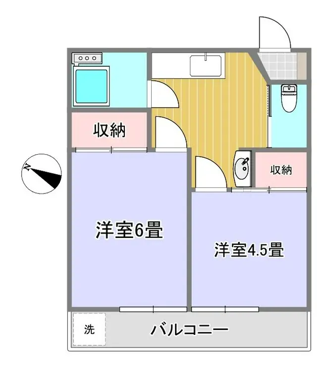 東和コーポ 2階階 間取り