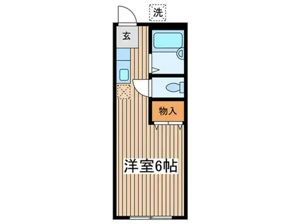 サンフォーレストM(ワンルーム/1階)の間取り写真