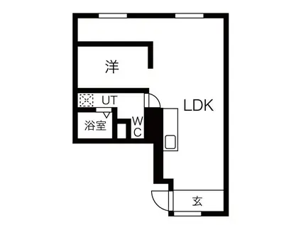 RERE01(1LDK/1階)の間取り写真