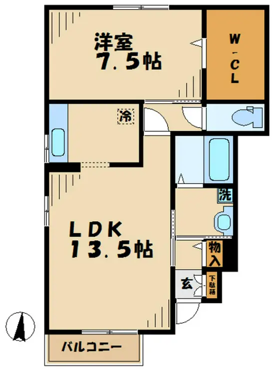 グレイスK 1階階 間取り