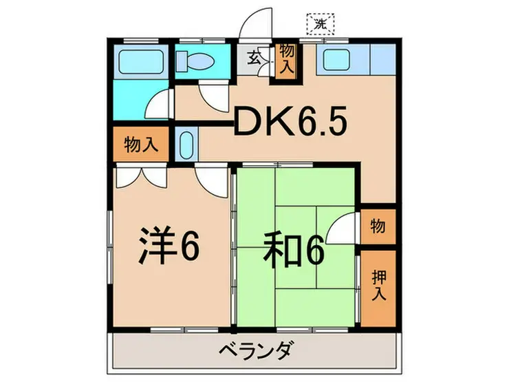 ゆたかハイツ 1階階 間取り