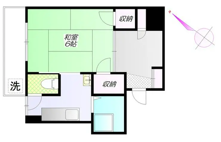 上馬ハイツ 4階階 間取り
