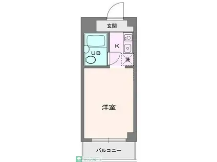プラザ210YANOKUCHI(1K/1階)の間取り写真