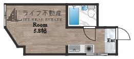 MJメゾン下小阪(ワンルーム/4階)の間取り写真
